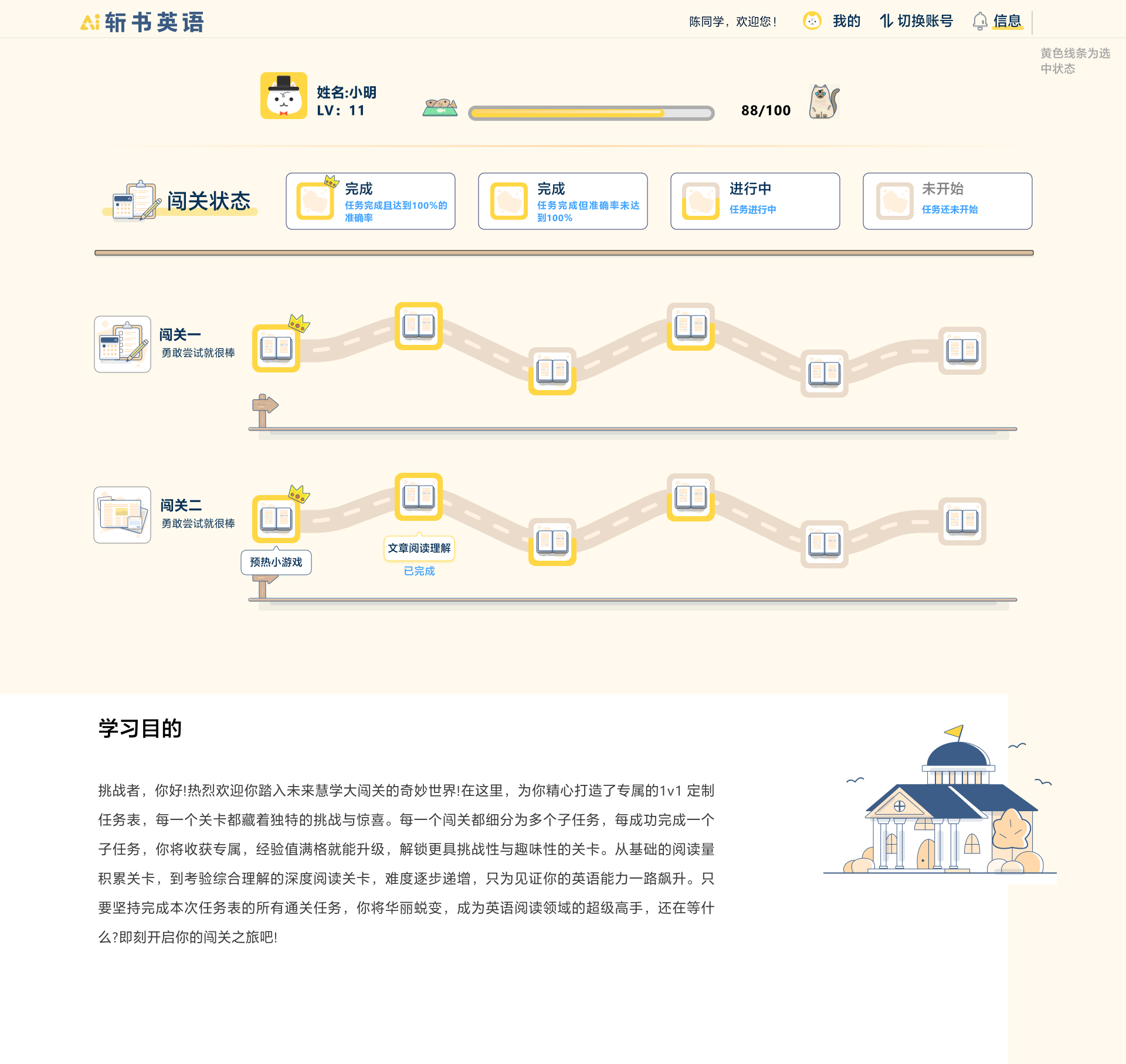 任务状态页